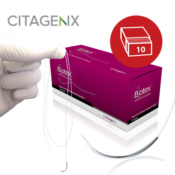 Biotex Suture USP 4-0, 13mm, 3/8 Reversed Needle, 45 cm