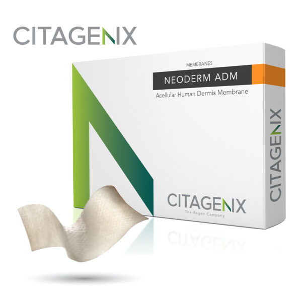 Neoderm ADM 20x10x1mm Acellular Dermis Membrane