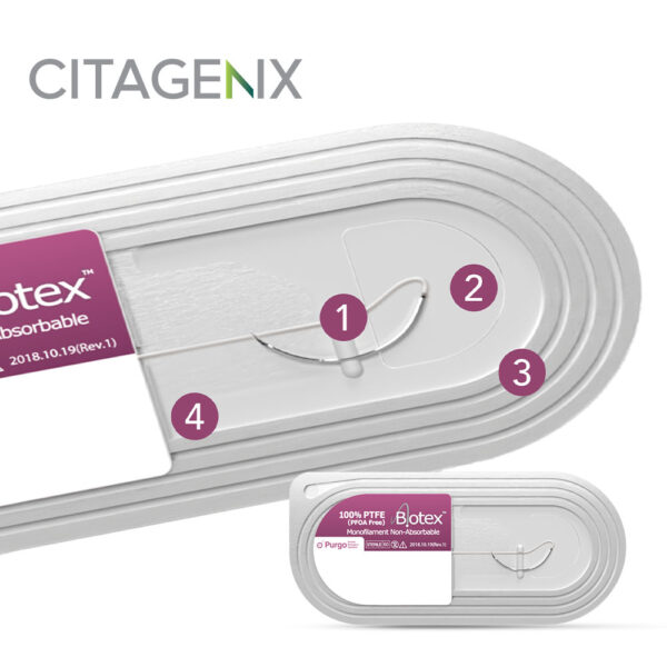 Biotex Suture USP 3-0, 19mm, 3/8 Reversed Needle, 45 cm - Image 3