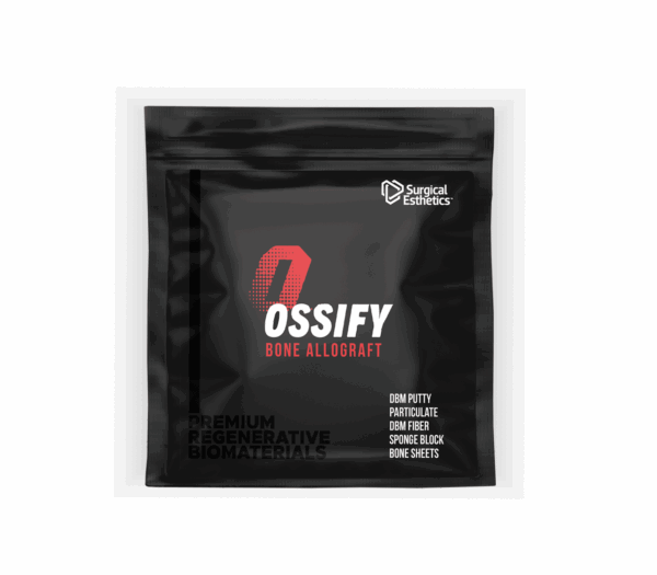 OSSIFY® Demineralized Cortical Bone Allograft, .25-1.0mm, 1.0cc jar